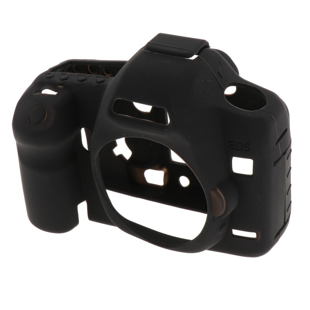 Protective Soft Silicone Case Cover Skin for Canon EOS 5D Mark II 5D2 Black