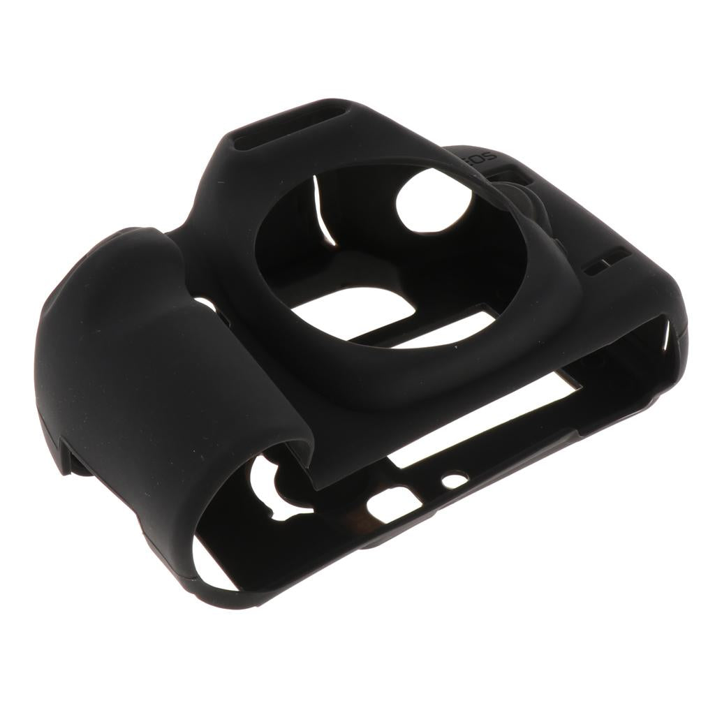 Protective Soft Silicone Case Cover Skin for Canon EOS 5D Mark II 5D2 Black