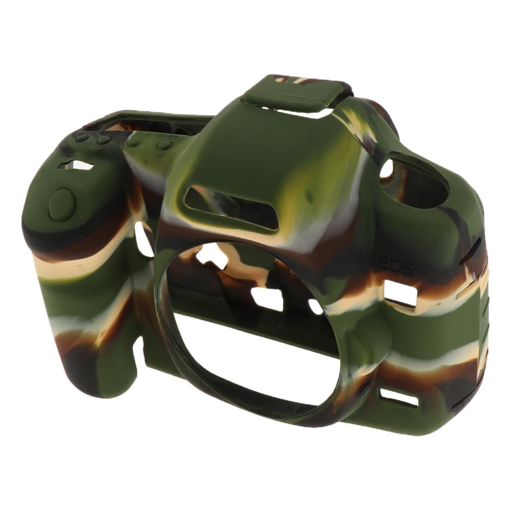 Protective Soft Silicone Case Cover Skin for Canon EOS 5D Mark II 5D2 Camo