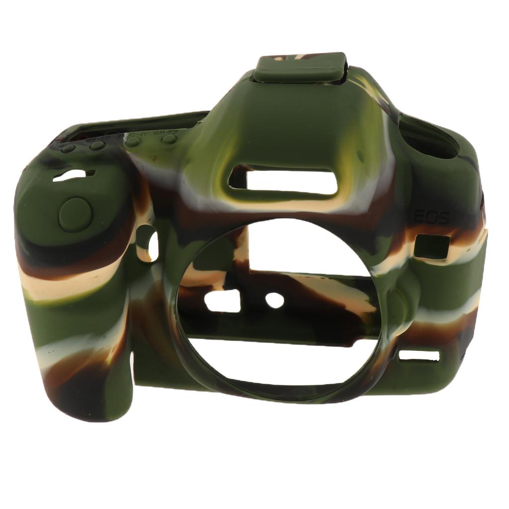 Protective Soft Silicone Case Cover Skin for Canon EOS 5D Mark II 5D2 Camo
