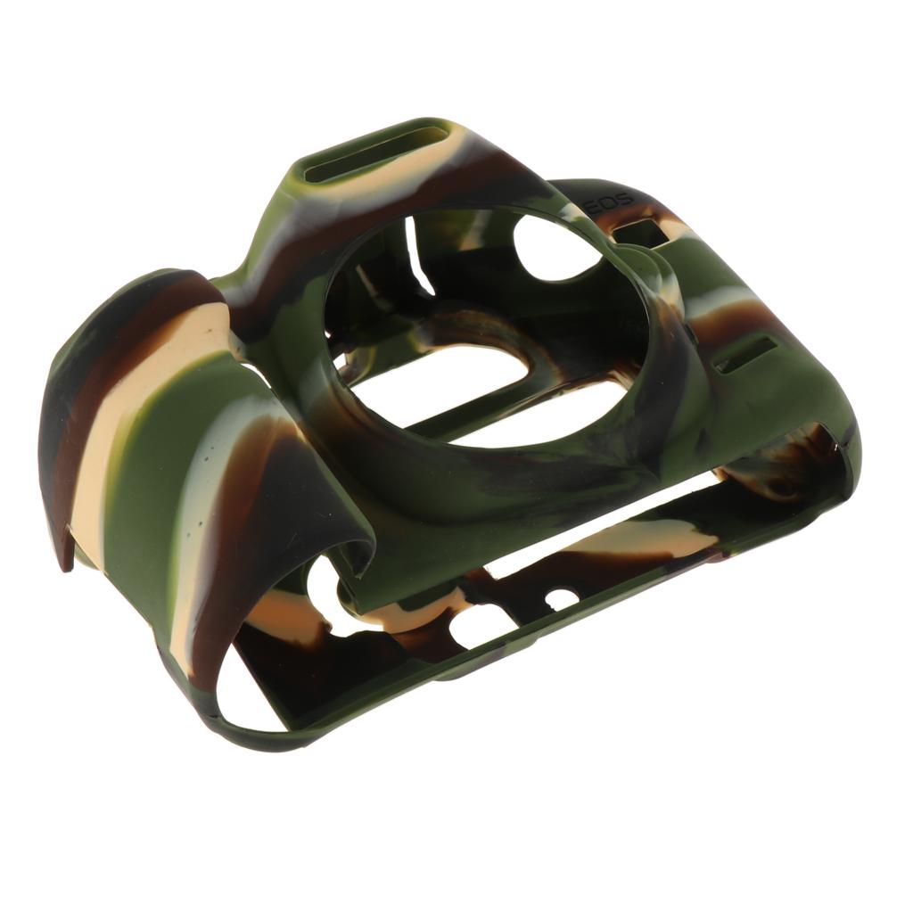 Protective Soft Silicone Case Cover Skin for Canon EOS 5D Mark II 5D2 Camo