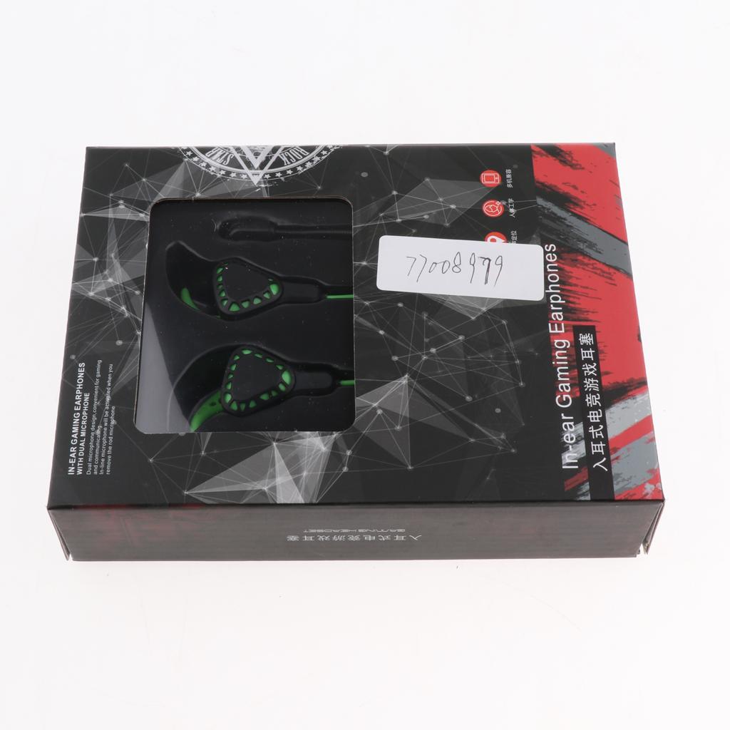 T8 1.2m Gaming Earphones Earbuds Headphones with Microphone and Volume Control For PUBG Mobile, PS4, Xbox One, Nintendo Switch