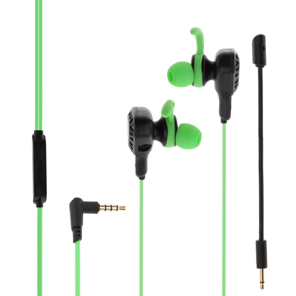 T8 1.2m Gaming Earphones Earbuds Headphones with Microphone and Volume Control For PUBG Mobile, PS4, Xbox One, Nintendo Switch