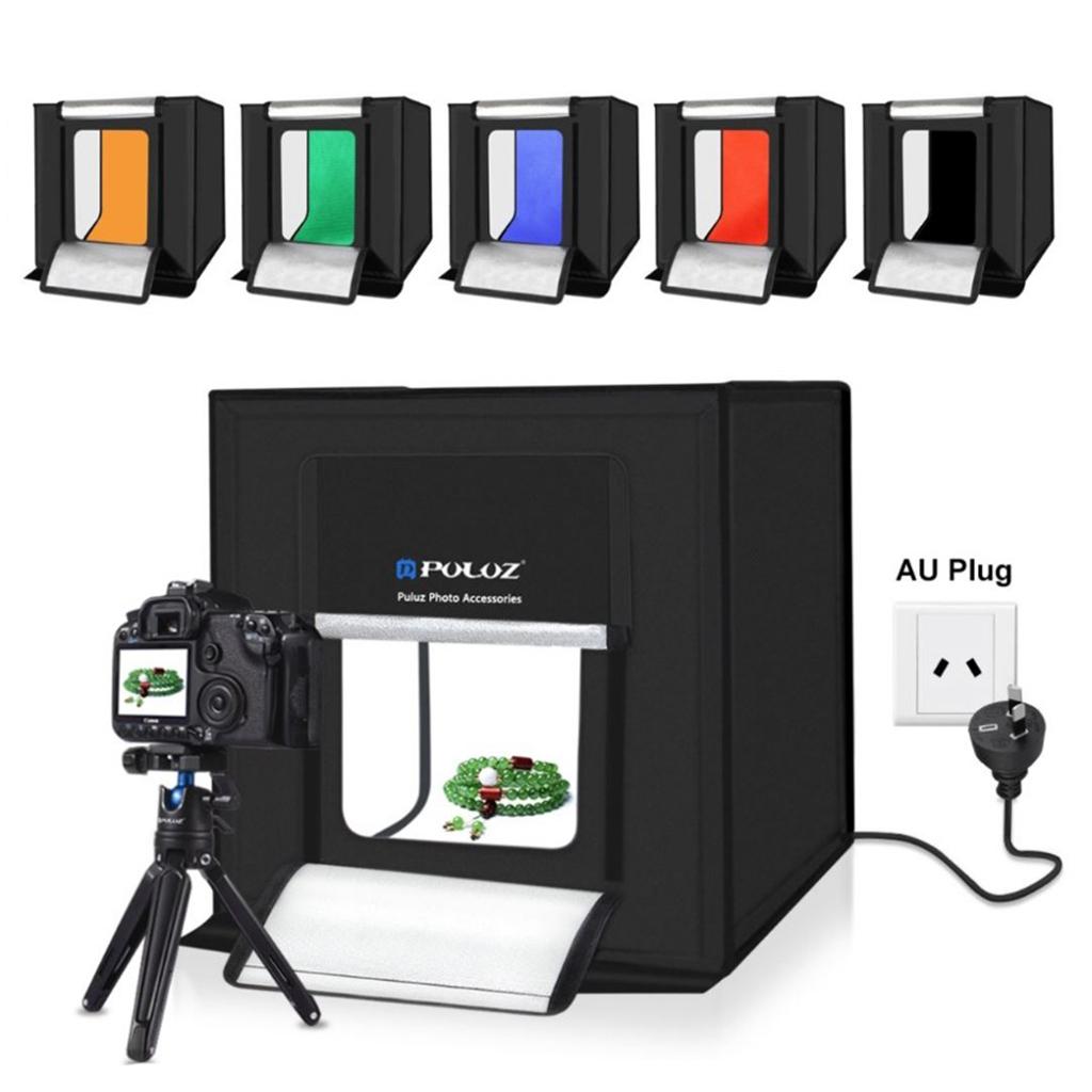 Portable Table Photo Studio Box LED Light Tent Softbox Lighting Kit 40x40cm