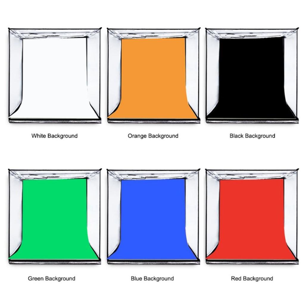 Portable Table Photo Studio Box LED Light Tent Softbox Lighting Kit 40x40cm