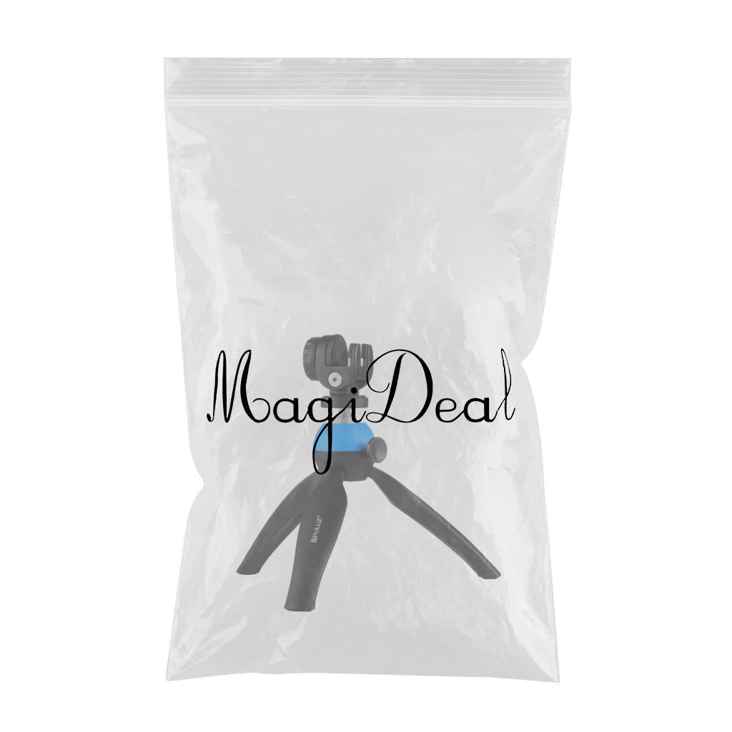 Flodable Table Top Phone Tripod Mount TV Video Live Bracket Holder Blue