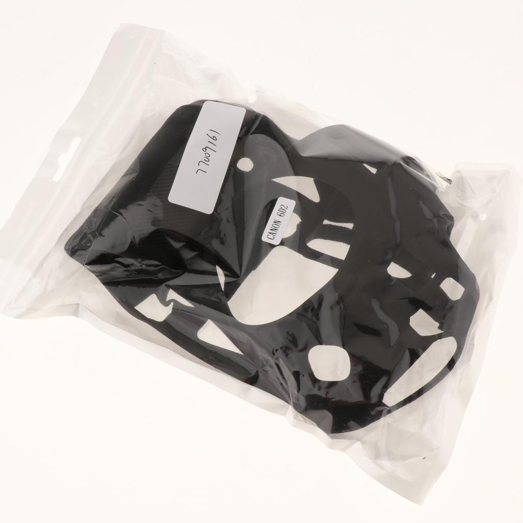 Protective-Soft-Silicone-Skin-Case-Cover,-Easy-to-Use-and-Convenient-to-Remove-for-Canon-6DII-Black