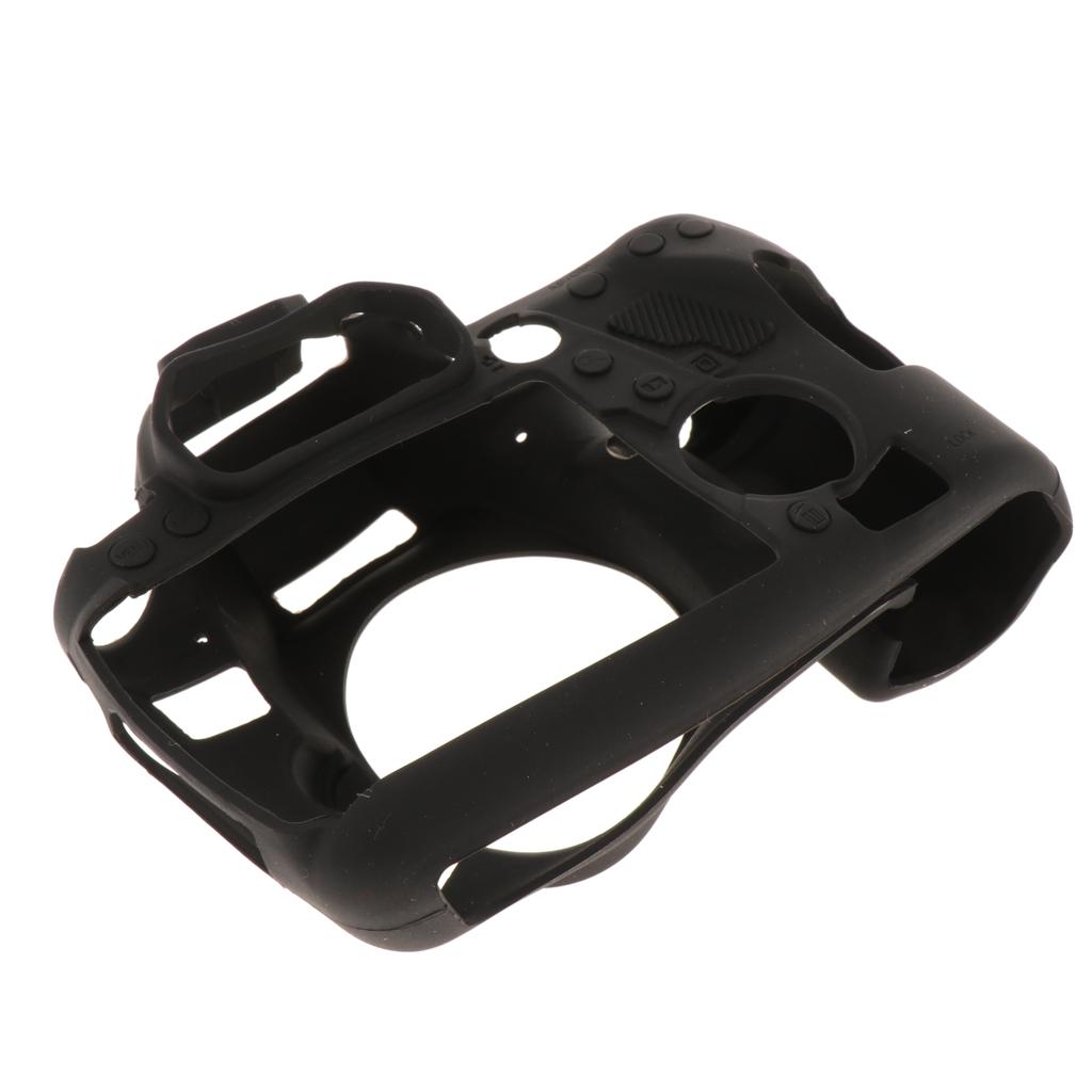 Protective Soft Silicone Skin Case Cover, Easy to Use and Convenient to Remove for Canon 6DII Black
