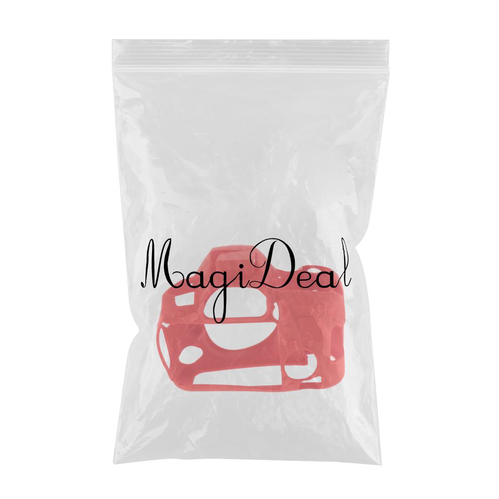 Protective-Soft-Silicone-Skin-Case-Cover,-Easy-to-Use-and-Convenient-to-Remove-for-Canon-6DII-Red