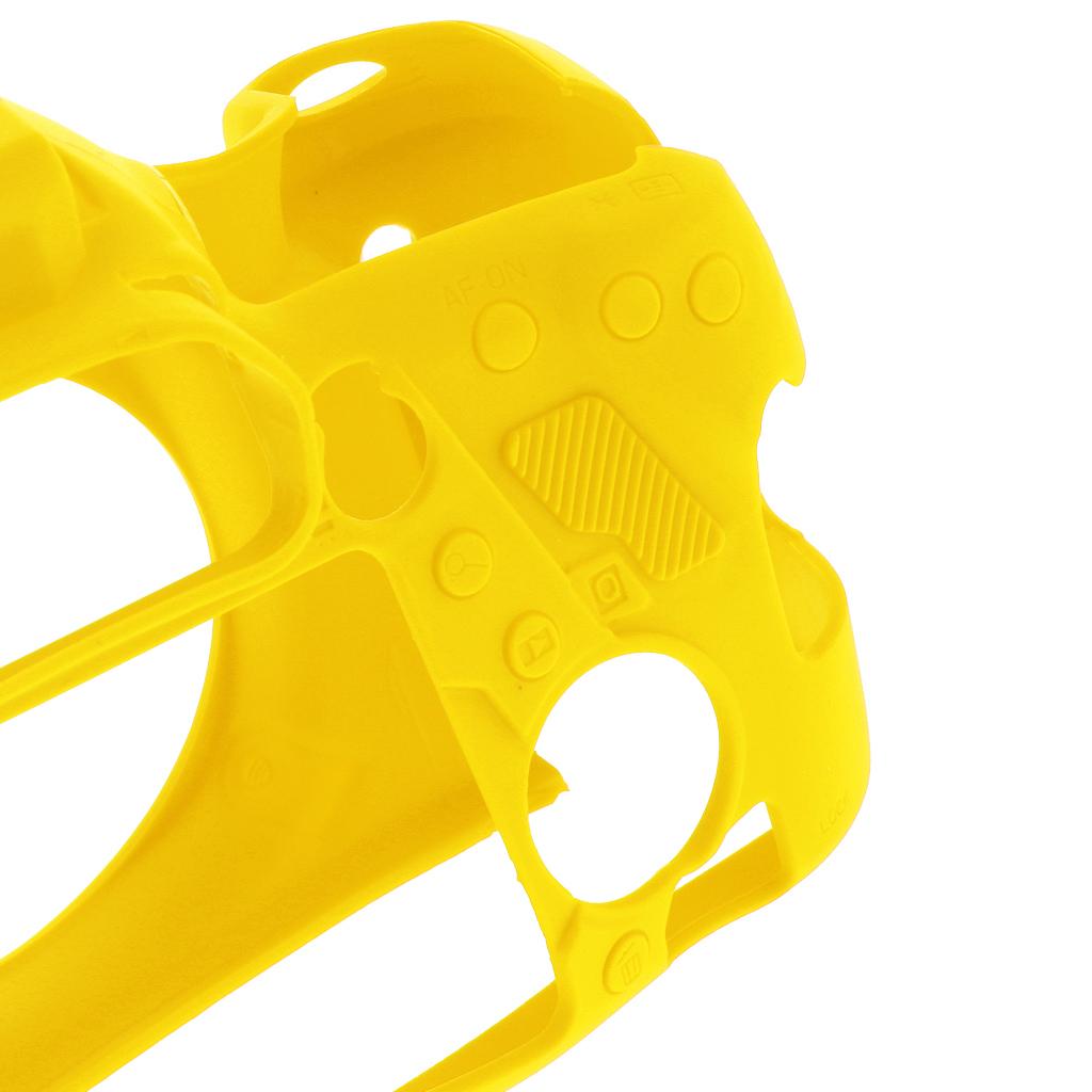 Protective Soft Silicone Skin Case Cover, Easy to Use and Convenient to Remove for Canon 6DII Yellow