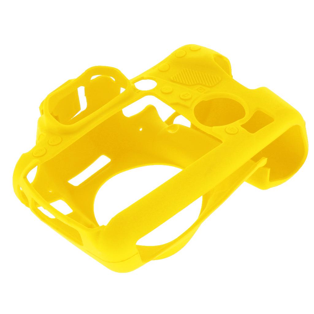 Protective Soft Silicone Skin Case Cover, Easy to Use and Convenient to Remove for Canon 6DII Yellow