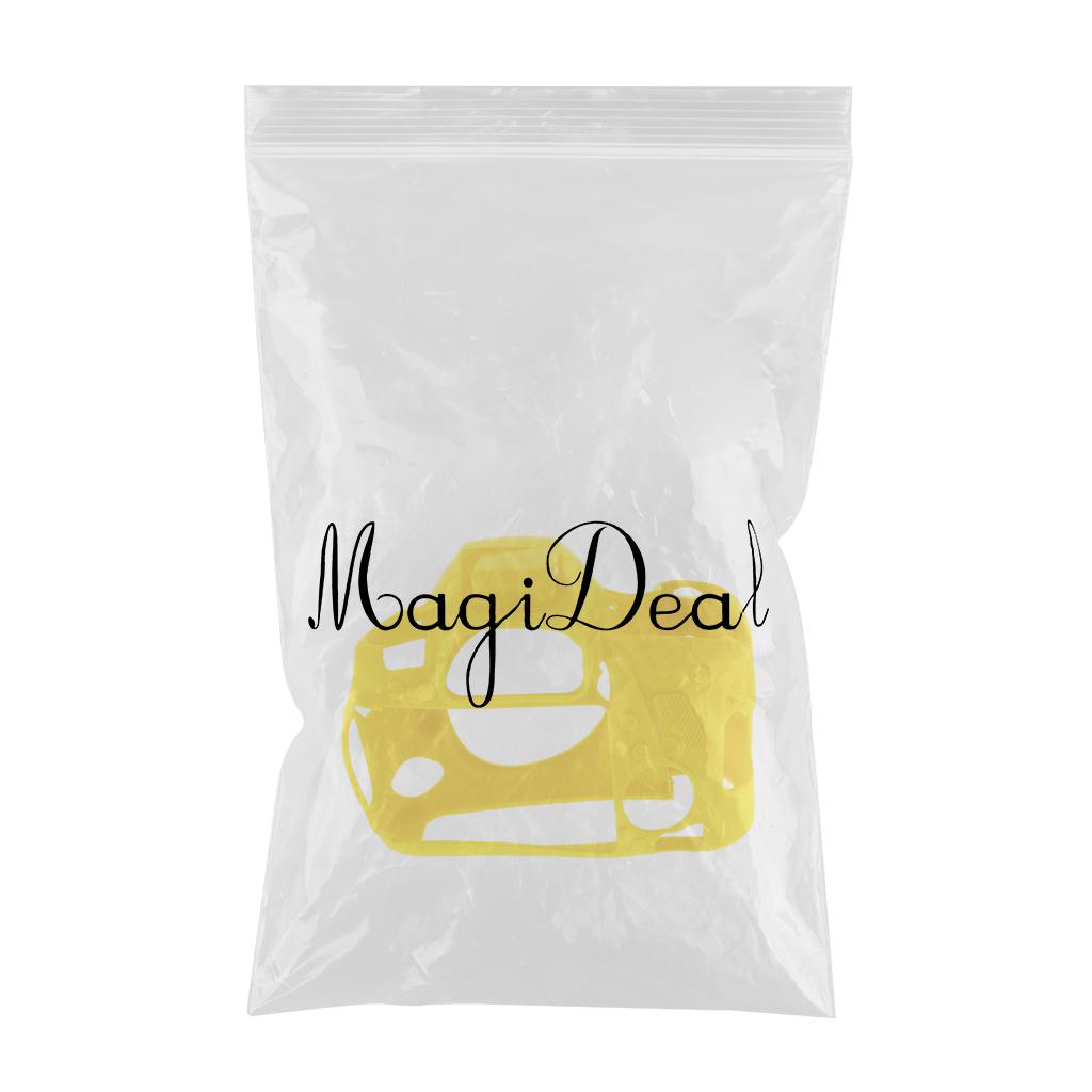 Protective Soft Silicone Skin Case Cover, Easy to Use and Convenient to Remove for Canon 6DII Yellow