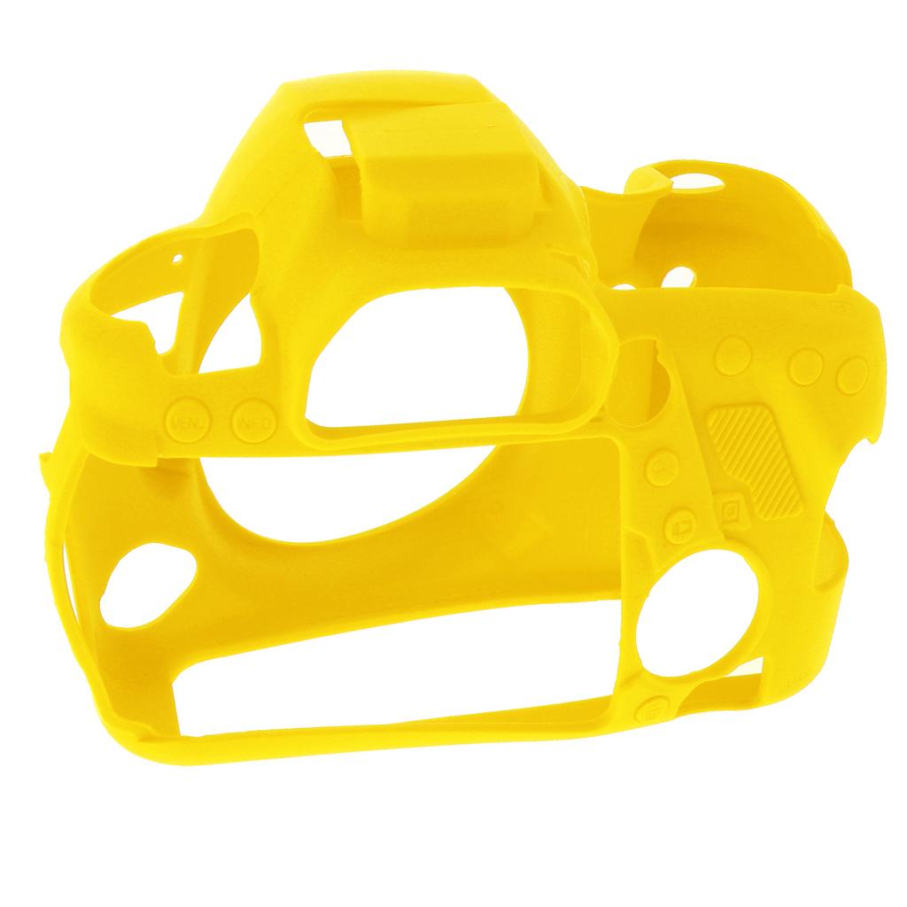 Protective Soft Silicone Skin Case Cover, Easy to Use and Convenient to Remove for Canon 6DII Yellow
