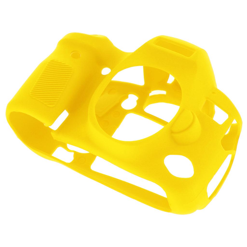 Protective Soft Silicone Skin Case Cover, Easy to Use and Convenient to Remove for Canon 6DII Yellow