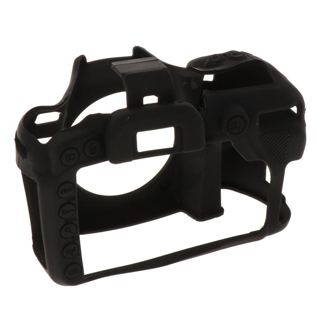 Protective Soft Silicone Skin Case Cover, Easy to Use and Convenient to Remove for Nikon D7500 Black
