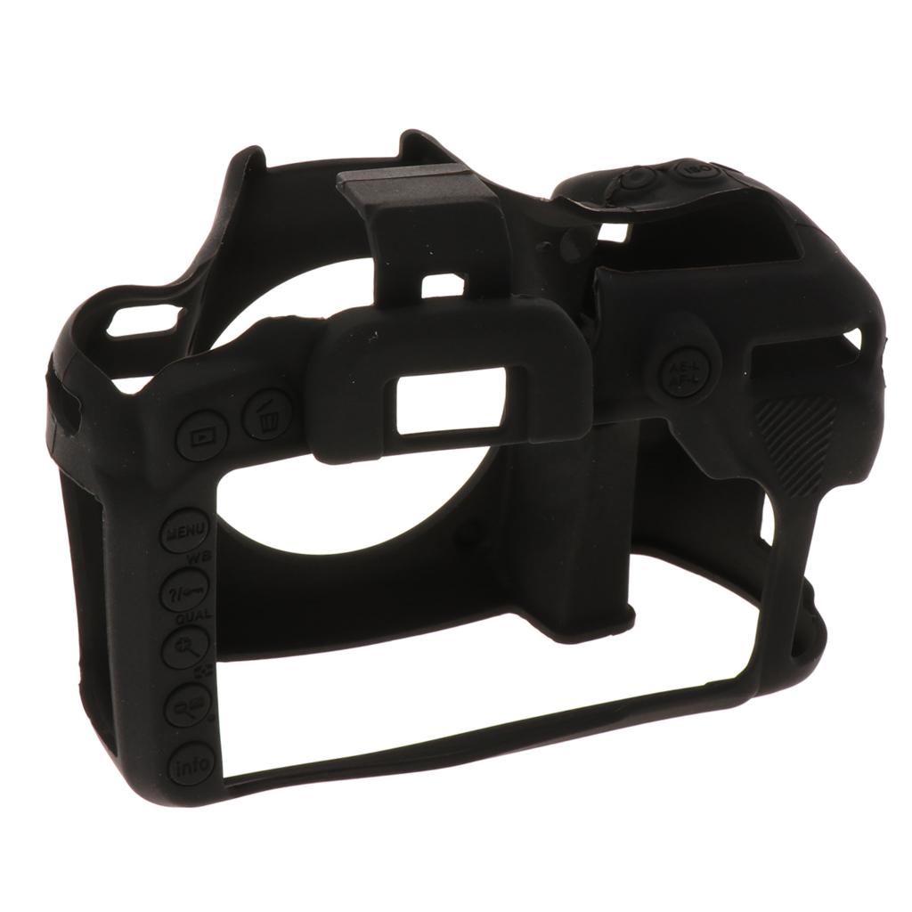Protective Soft Silicone Skin Case Cover, Easy to Use and Convenient to Remove for Nikon D7500 Black