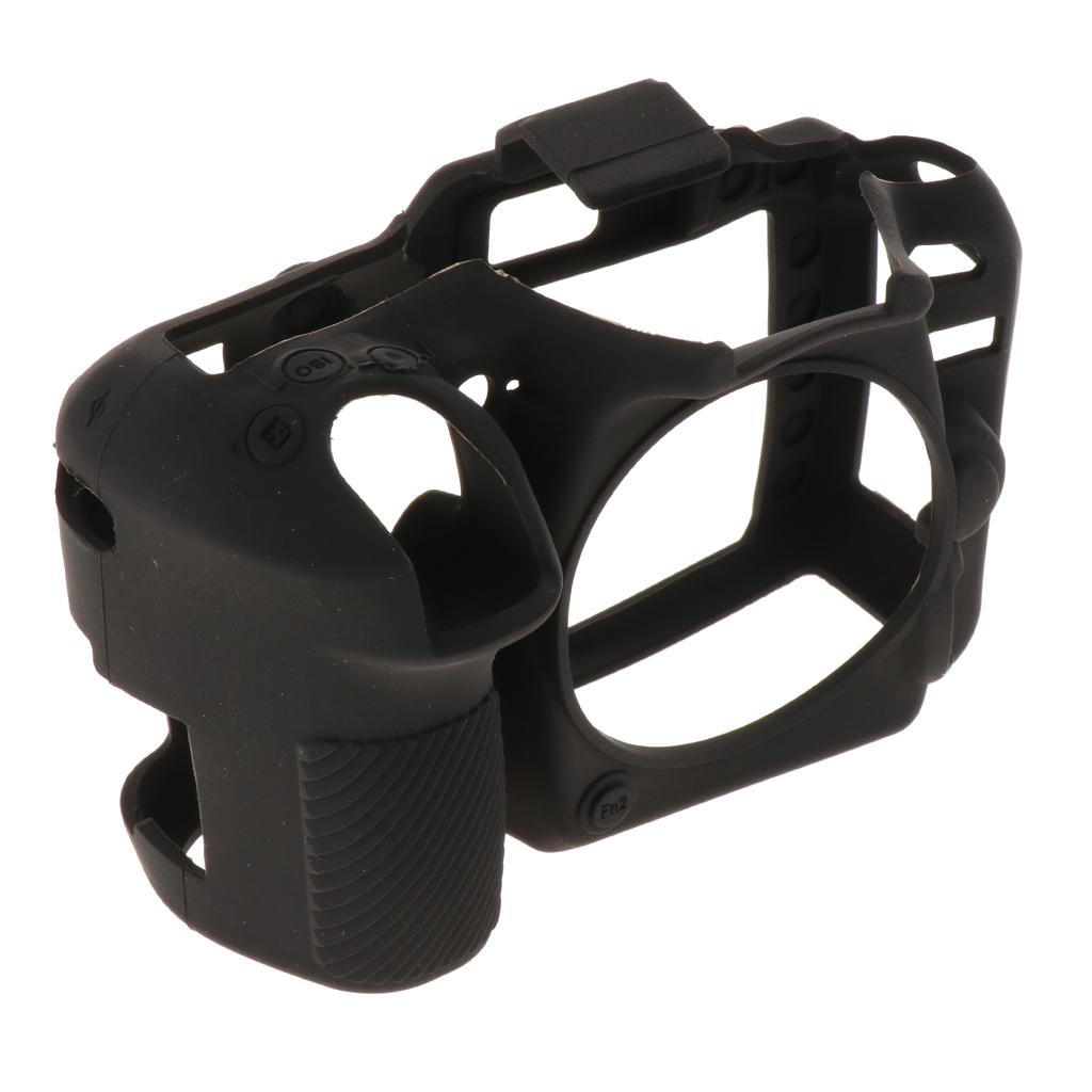 Protective Soft Silicone Skin Case Cover, Easy to Use and Convenient to Remove for Nikon D7500 Black