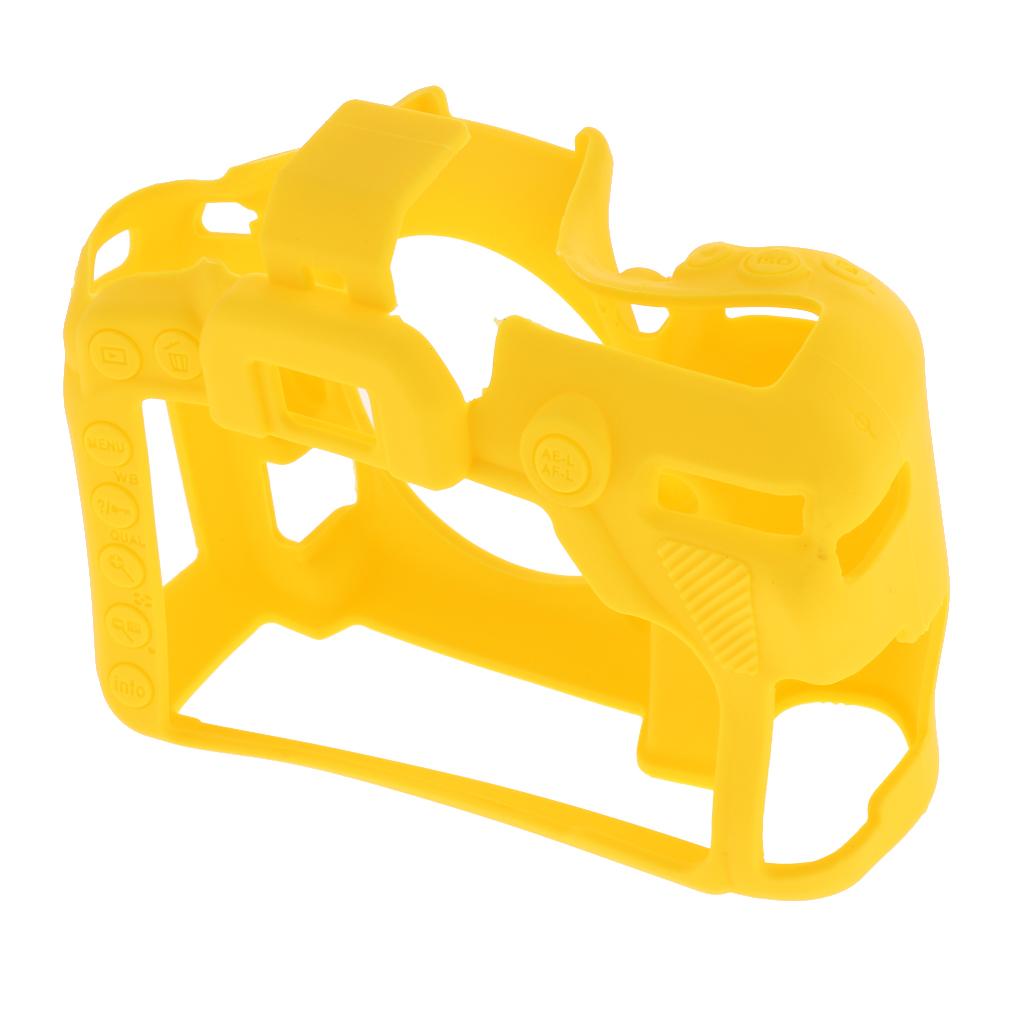 Protective Soft Silicone Skin Case Cover, Easy to Use and Convenient to Remove for Nikon D7500 Yellow