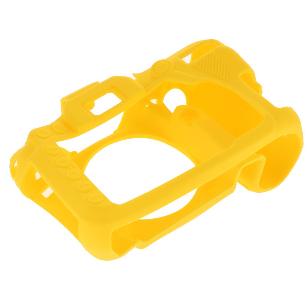 Protective Soft Silicone Skin Case Cover, Easy to Use and Convenient to Remove for Nikon D7500 Yellow