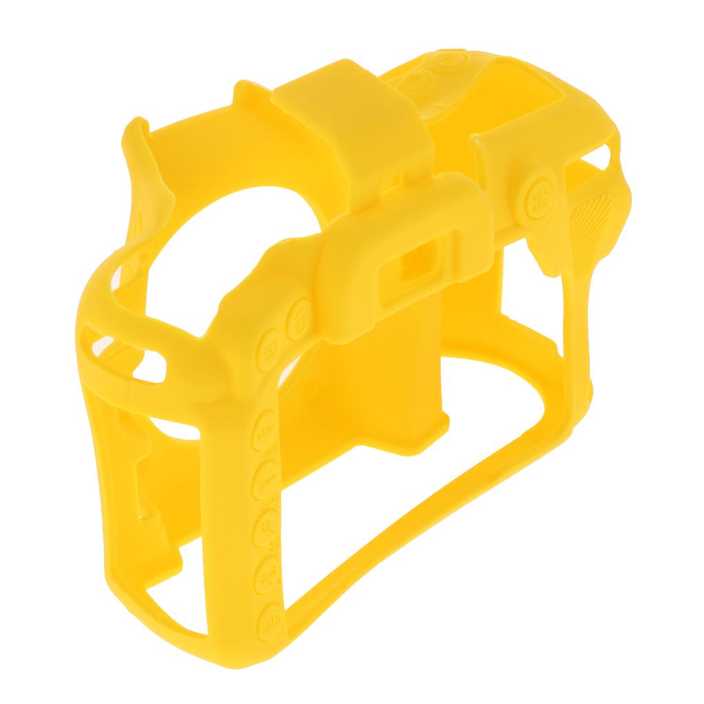 Protective Soft Silicone Skin Case Cover, Easy to Use and Convenient to Remove for Nikon D7500 Yellow