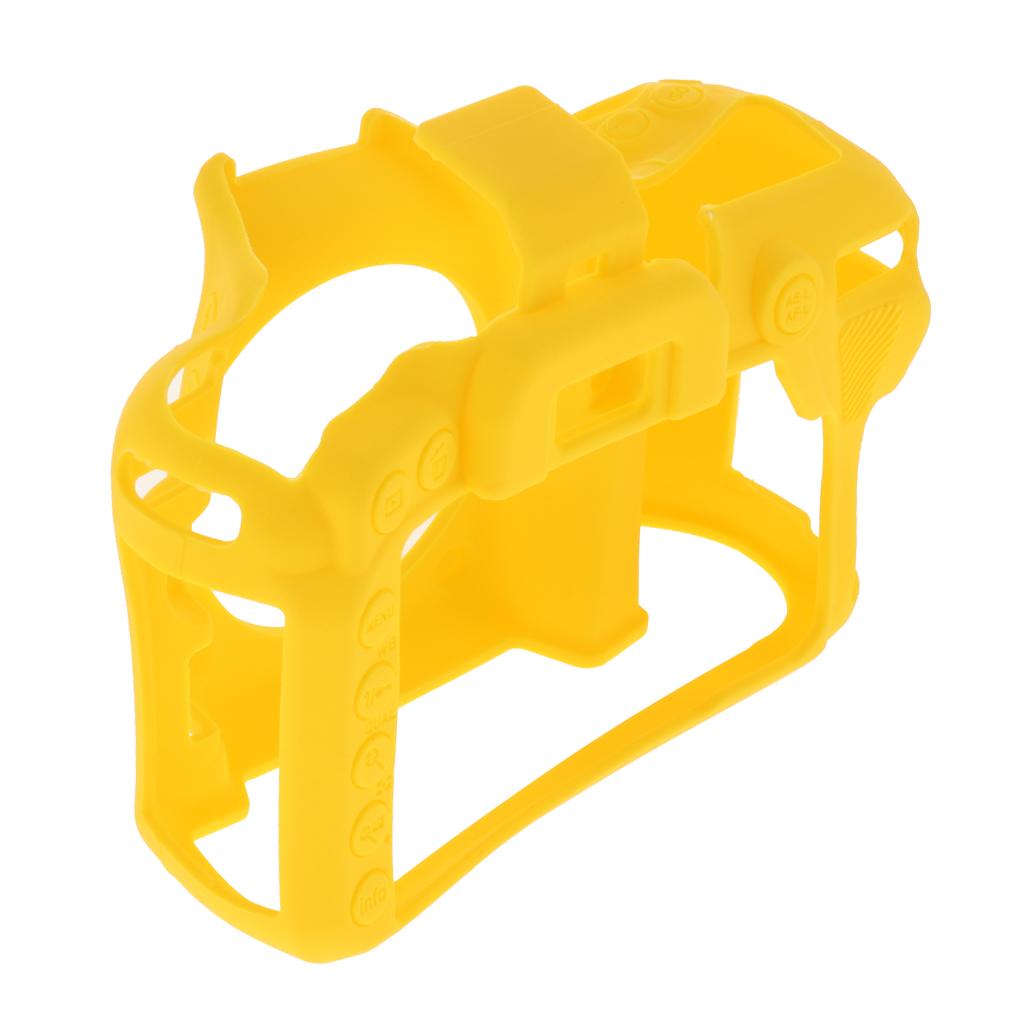 Protective Soft Silicone Skin Case Cover, Easy to Use and Convenient to Remove for Nikon D7500 Yellow