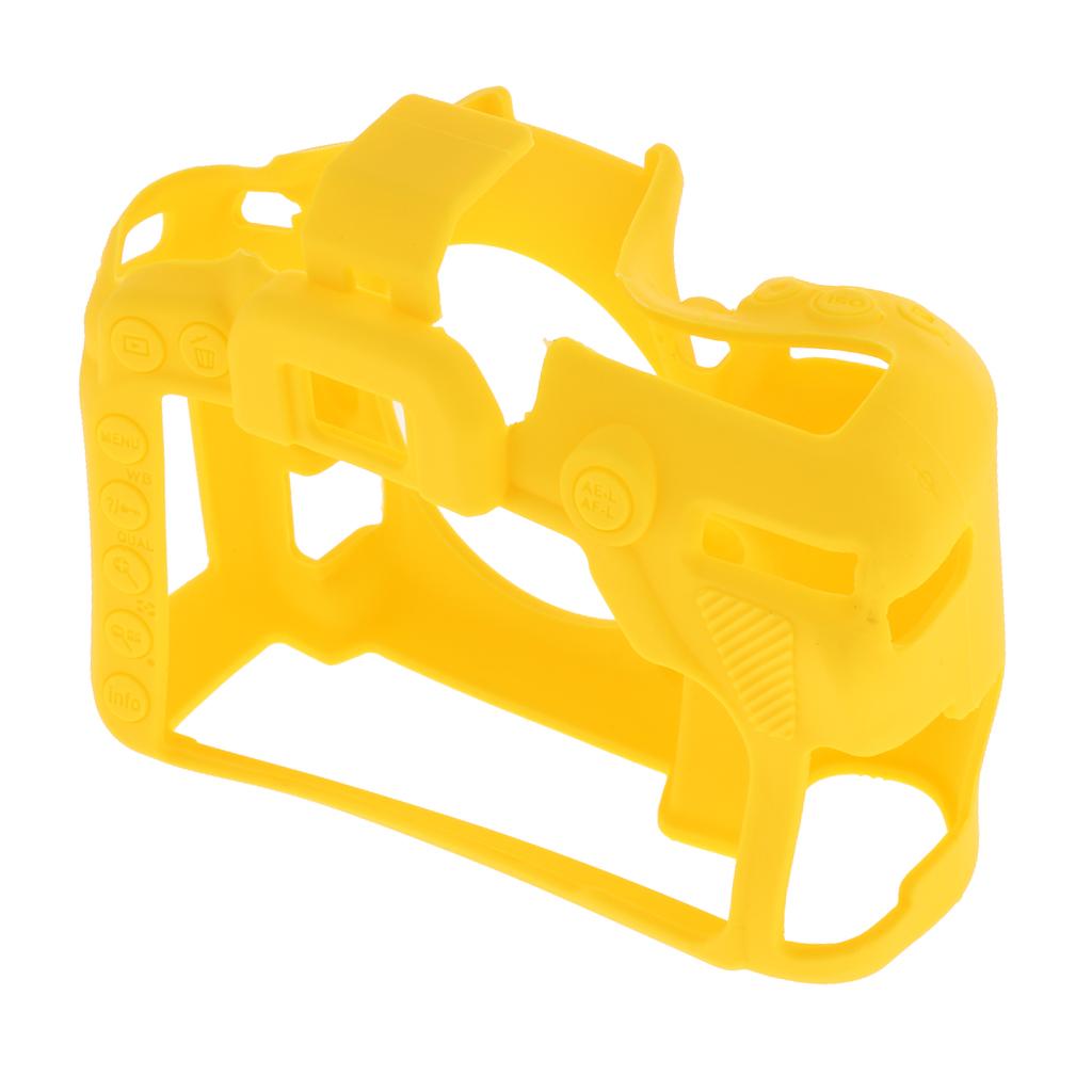 Protective Soft Silicone Skin Case Cover, Easy to Use and Convenient to Remove for Nikon D7500 Yellow