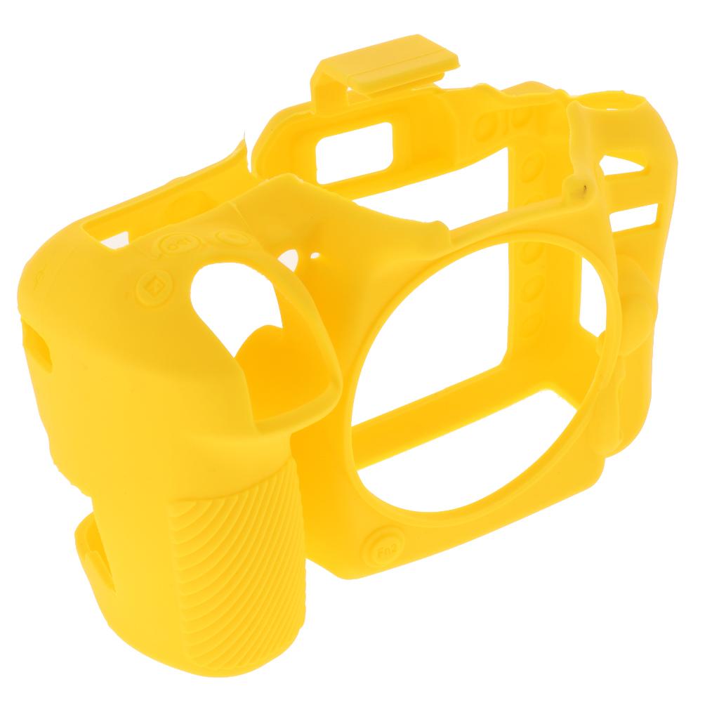Protective Soft Silicone Skin Case Cover, Easy to Use and Convenient to Remove for Nikon D7500 Yellow