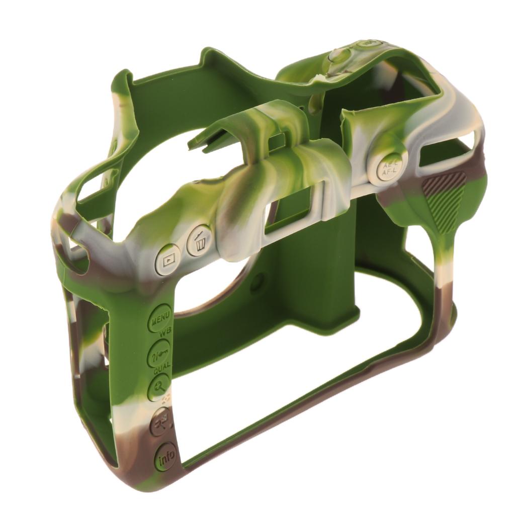 Protective Soft Silicone Skin Case Cover, Easy to Use and Convenient to Remove for Nikon D7500 Camouflage