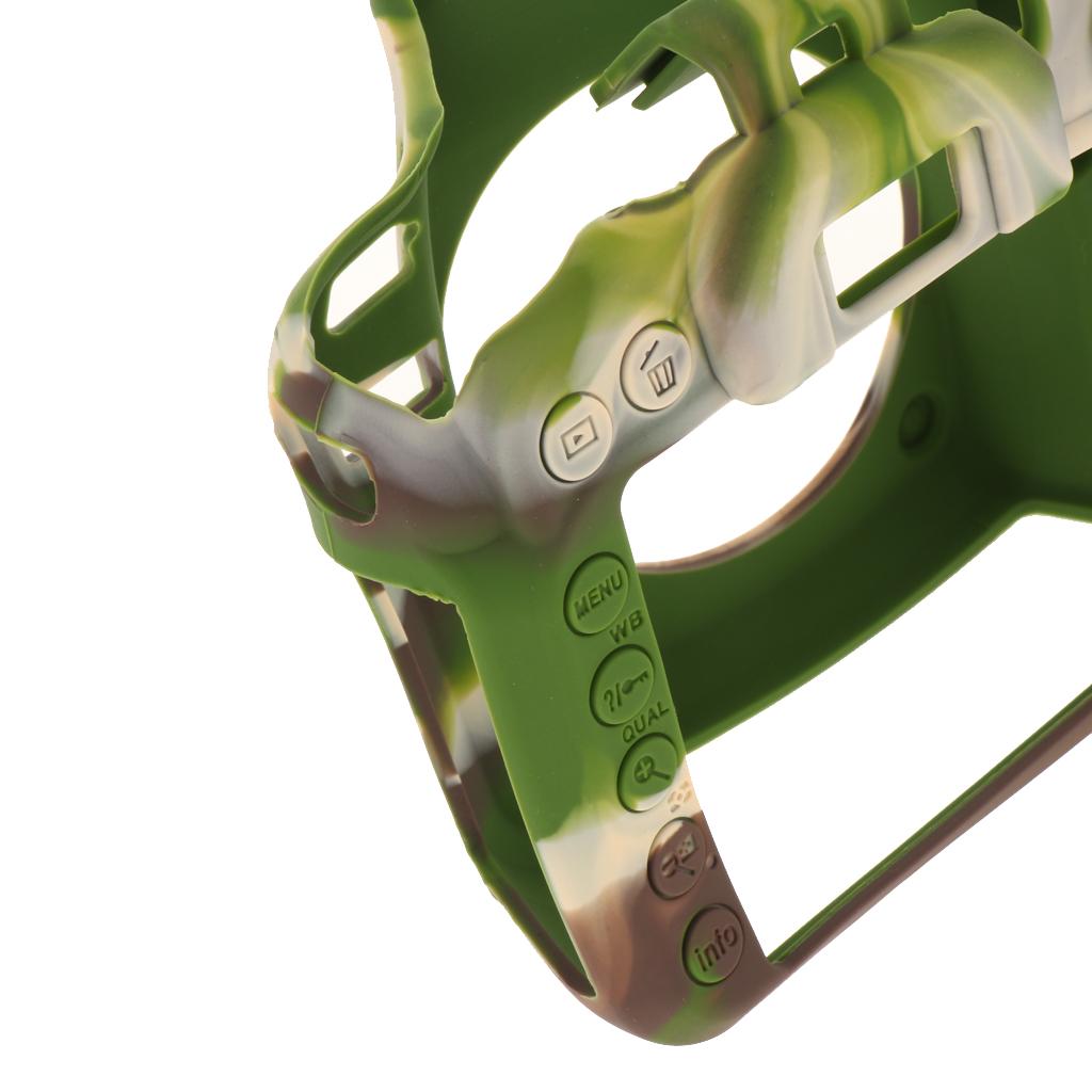 Protective Soft Silicone Skin Case Cover, Easy to Use and Convenient to Remove for Nikon D7500 Camouflage