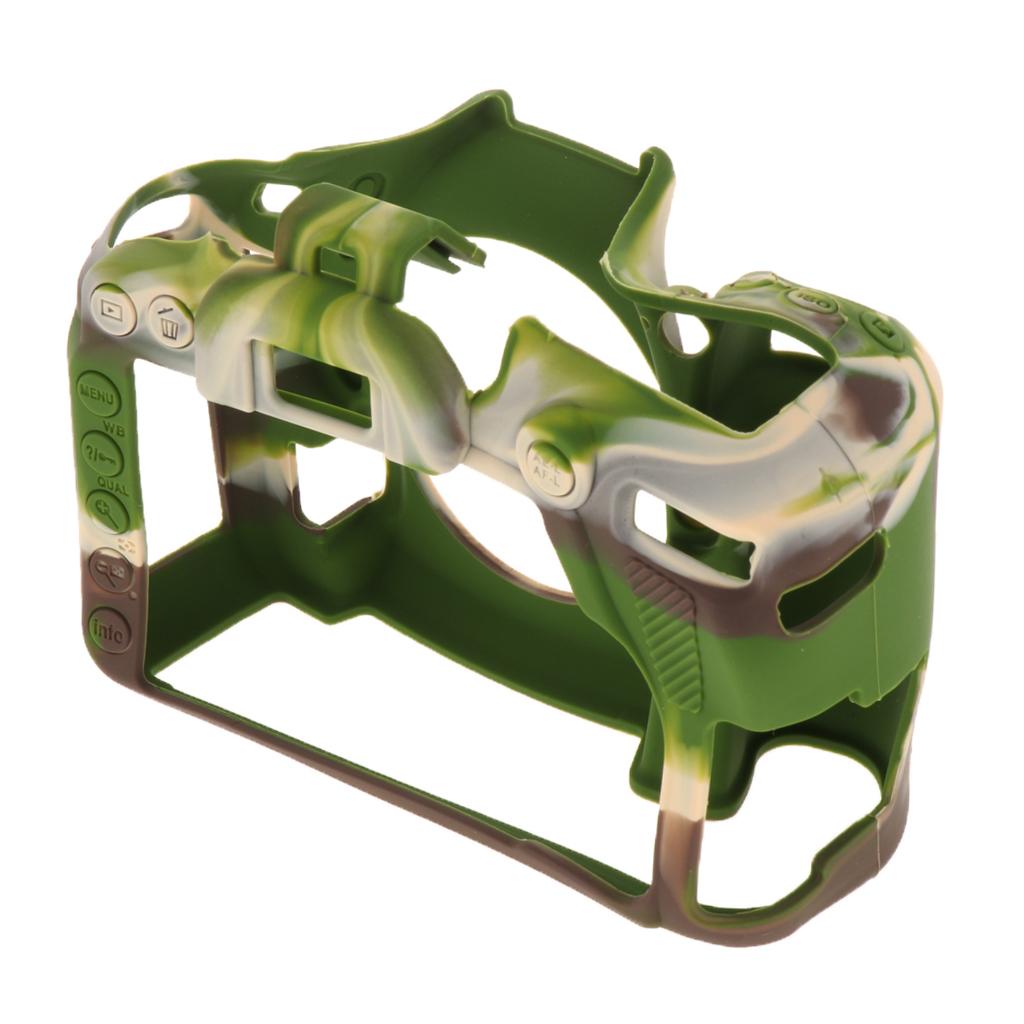 Protective Soft Silicone Skin Case Cover, Easy to Use and Convenient to Remove for Nikon D7500 Camouflage