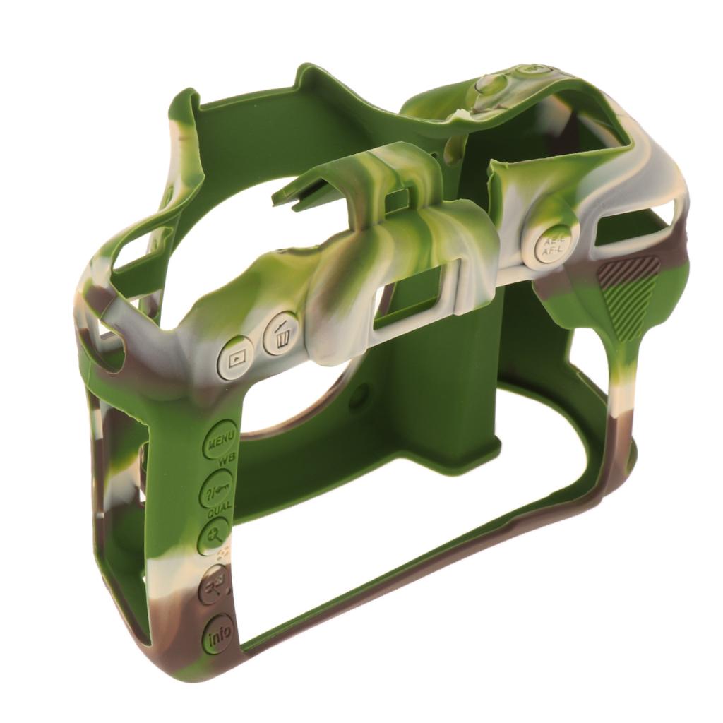 Protective Soft Silicone Skin Case Cover, Easy to Use and Convenient to Remove for Nikon D7500 Camouflage