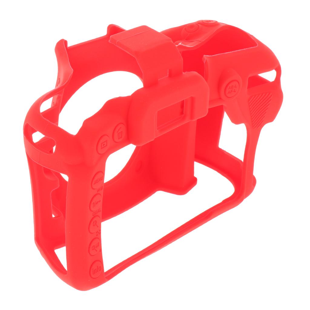 Protective Soft Silicone Skin Case Cover, Easy to Use and Convenient to Remove for Nikon D7500 Red