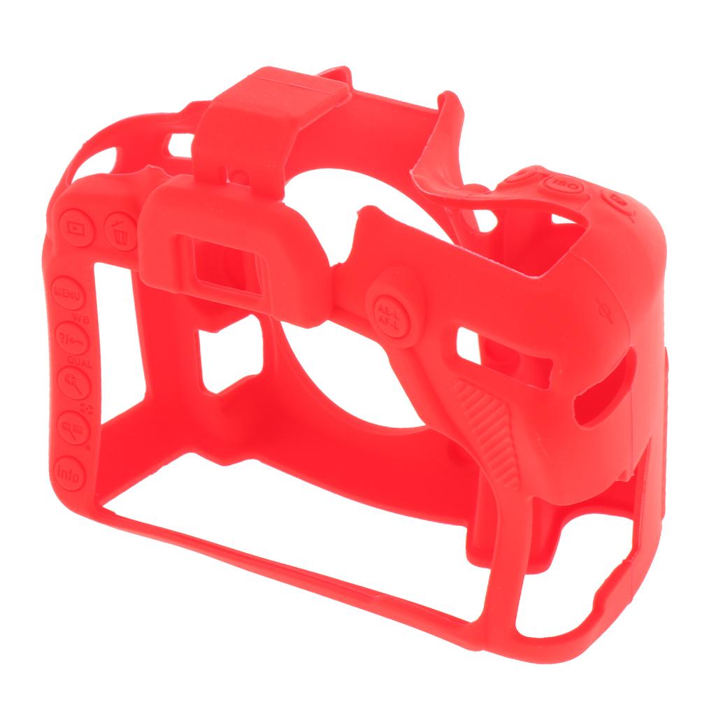 Protective Soft Silicone Skin Case Cover, Easy to Use and Convenient to Remove for Nikon D7500 Red