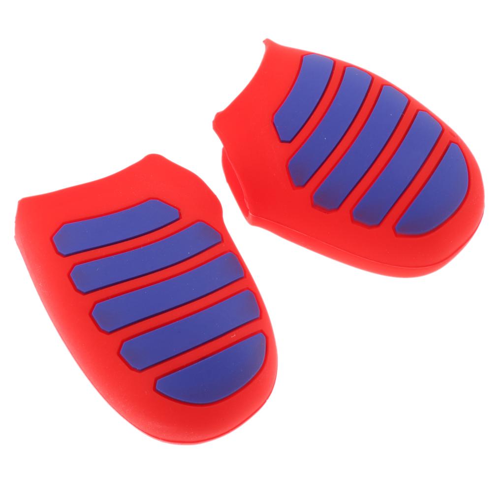 Silicone Hand Grip Case Protector for Sony PS4 Slim Controller Blue Red