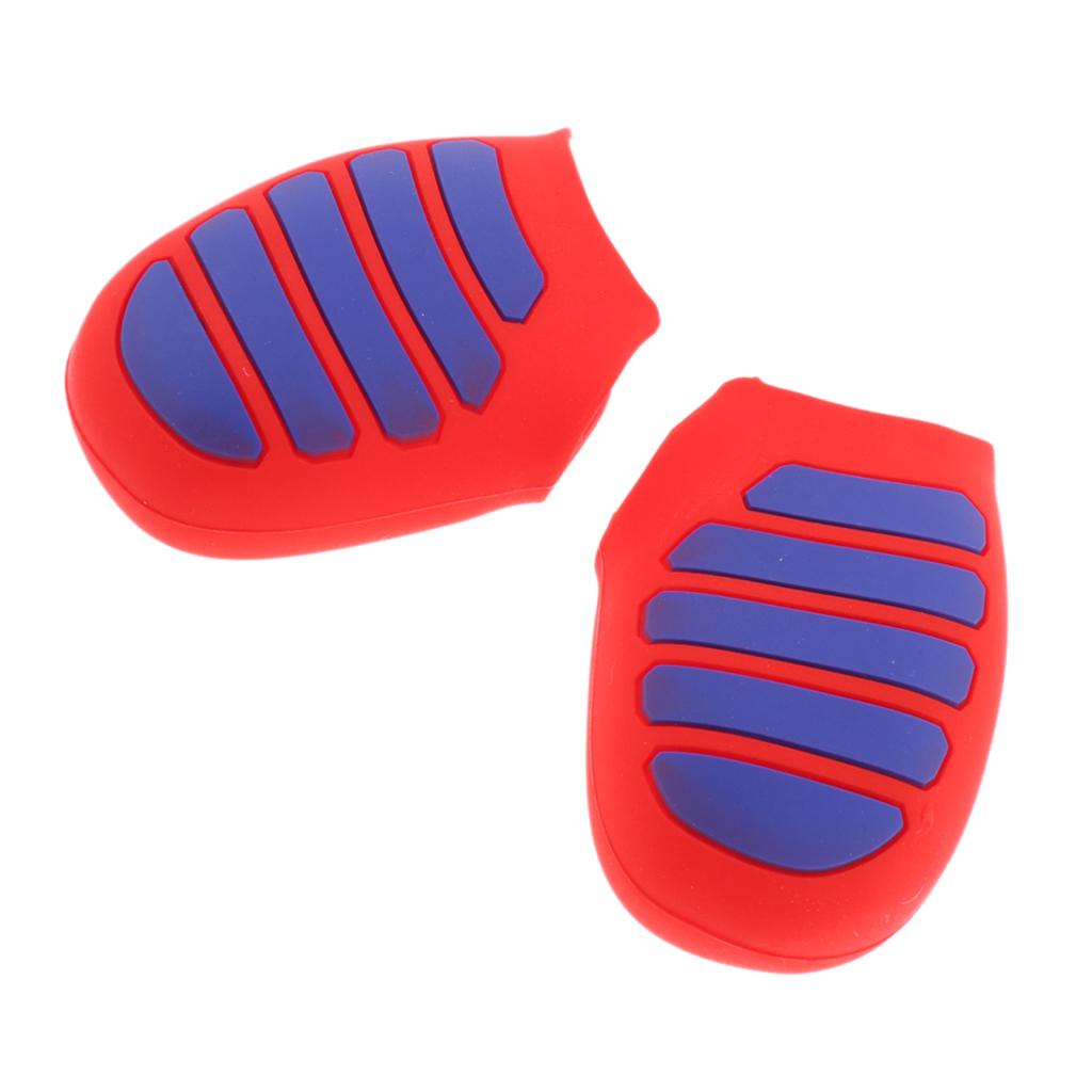 Silicone Hand Grip Case Protector for Sony PS4 Slim Controller Blue Red