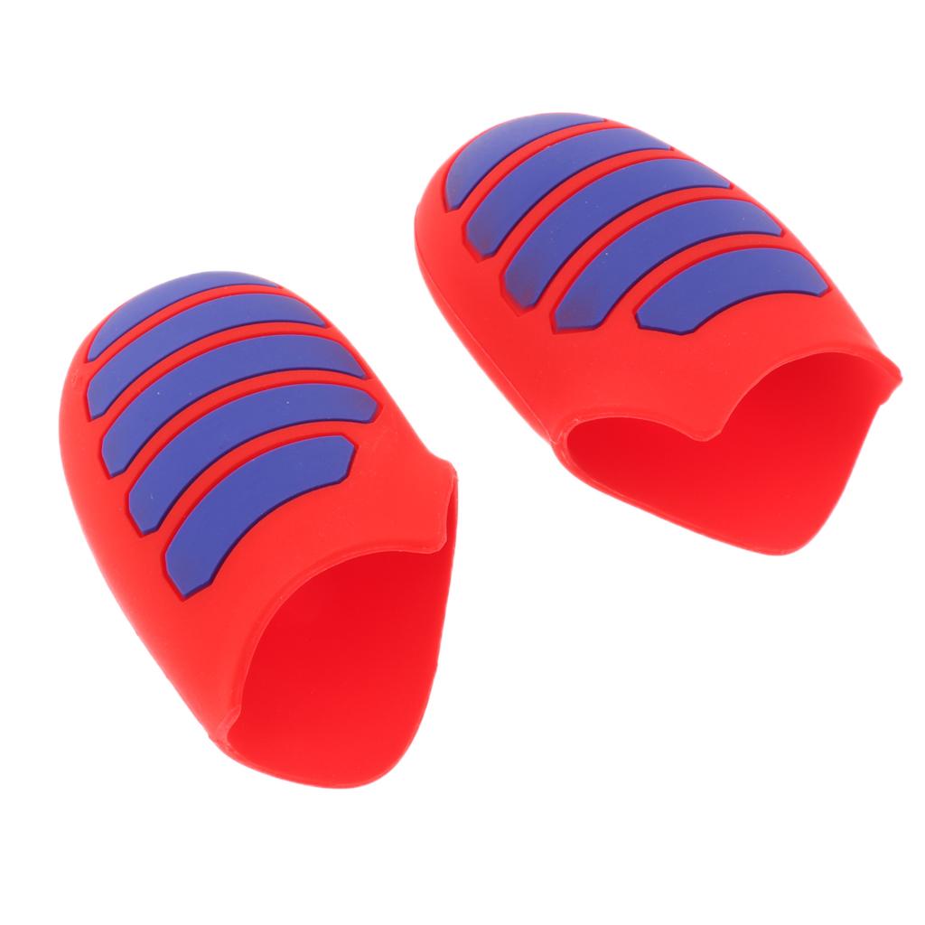 Silicone Hand Grip Case Protector for Sony PS4 Slim Controller Blue Red