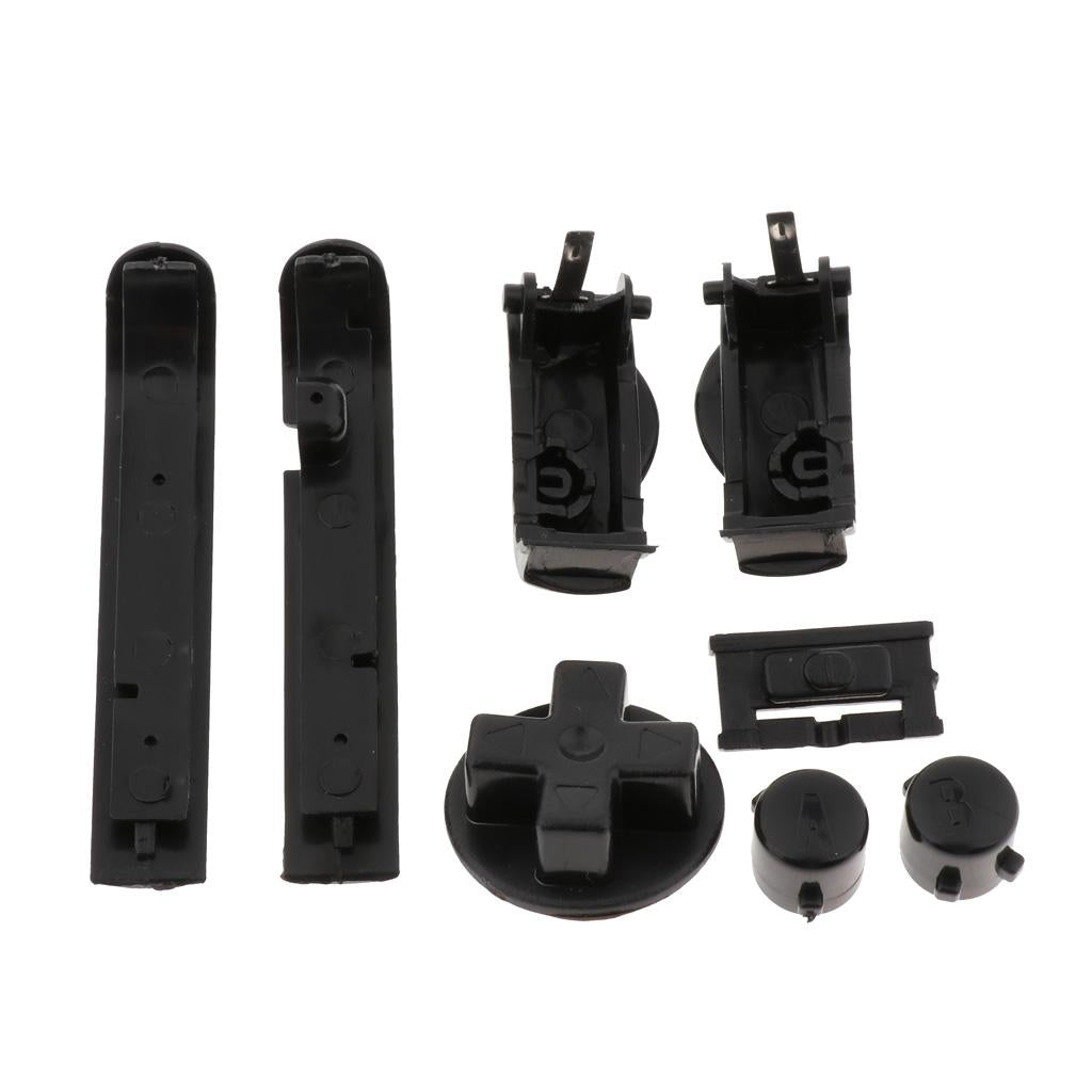 Buttons Sets Shoulder R L A B D-Pad for Gameboy Advance GBA Black