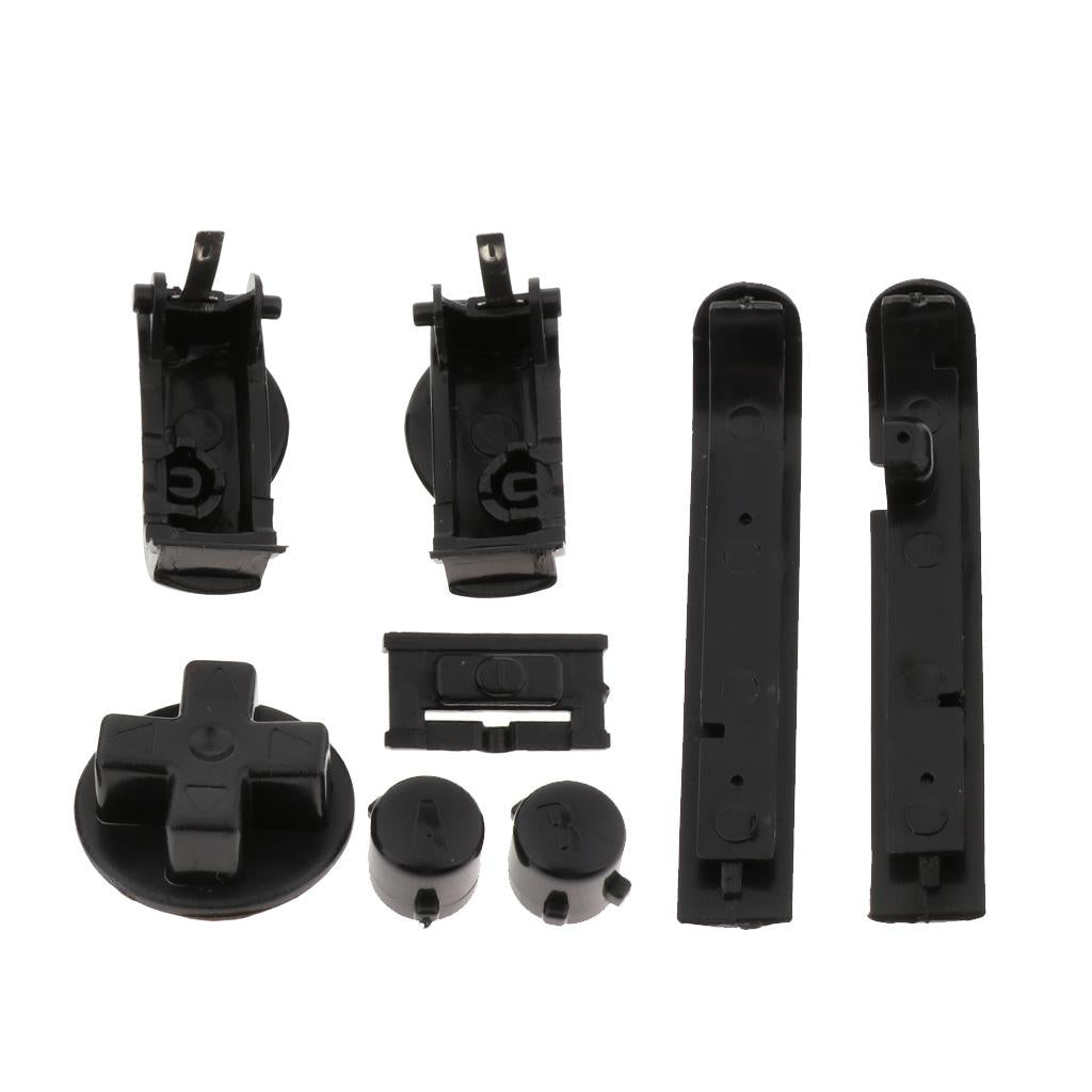 Buttons Sets Shoulder R L A B D-Pad for Gameboy Advance GBA Black