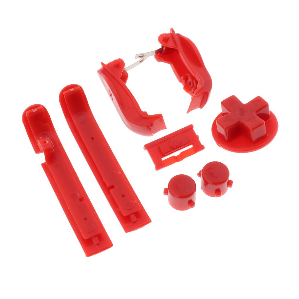 Buttons Sets Shoulder R L A B D-Pad for Gameboy Advance GBA Red