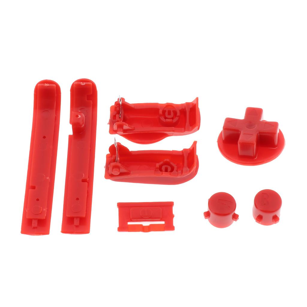 Buttons Sets Shoulder R L A B D-Pad for Gameboy Advance GBA Red