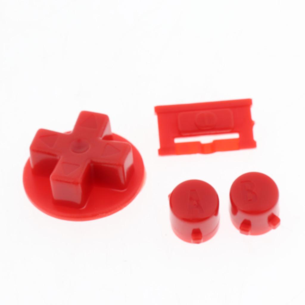 Buttons Sets Shoulder R L A B D-Pad for Gameboy Advance GBA Red