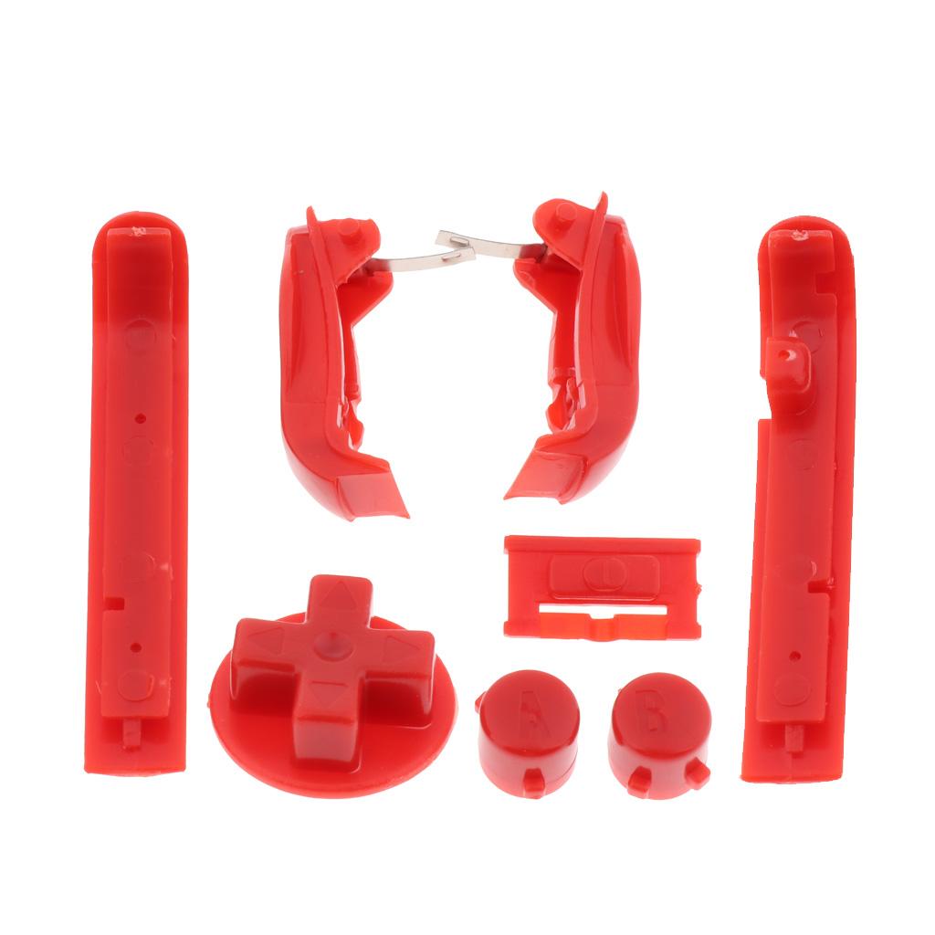 Buttons Sets Shoulder R L A B D-Pad for Gameboy Advance GBA Red