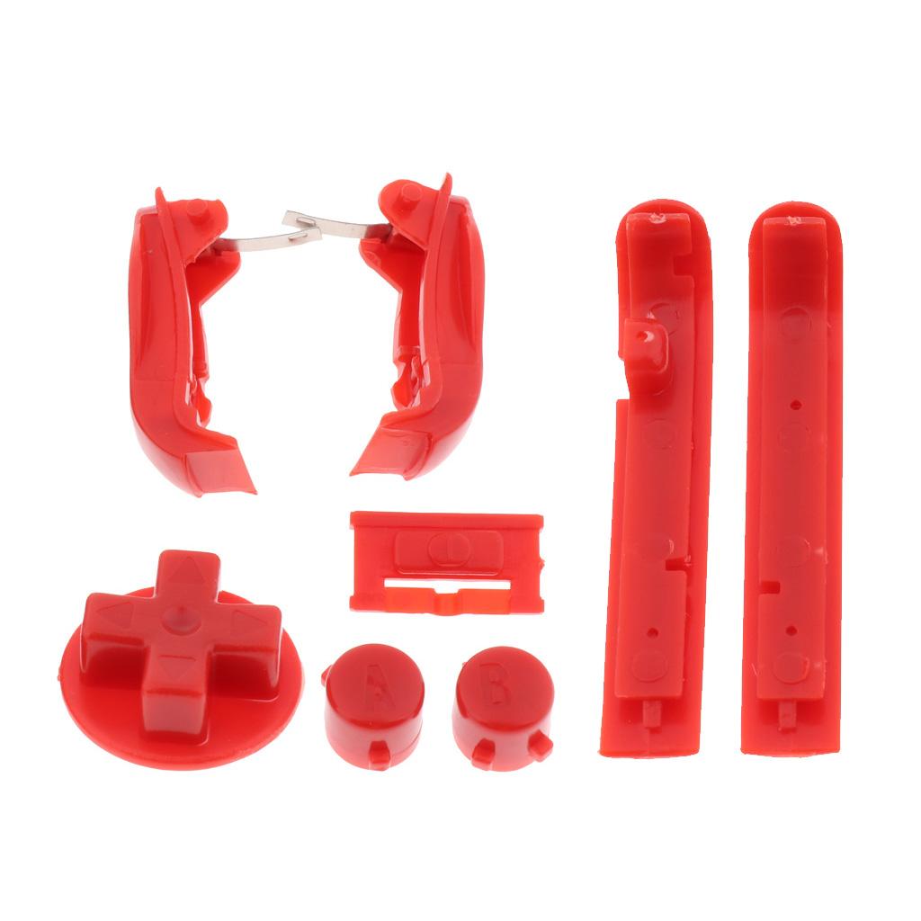 Buttons Sets Shoulder R L A B D-Pad for Gameboy Advance GBA Red