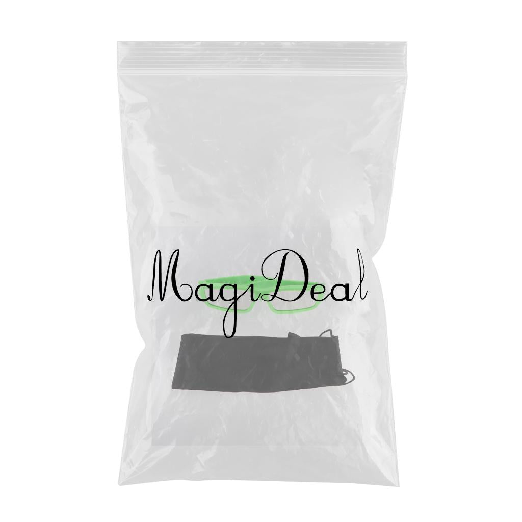 Plastic Solar Eclipse Glasses Safe Shades for Sun Viewing Green