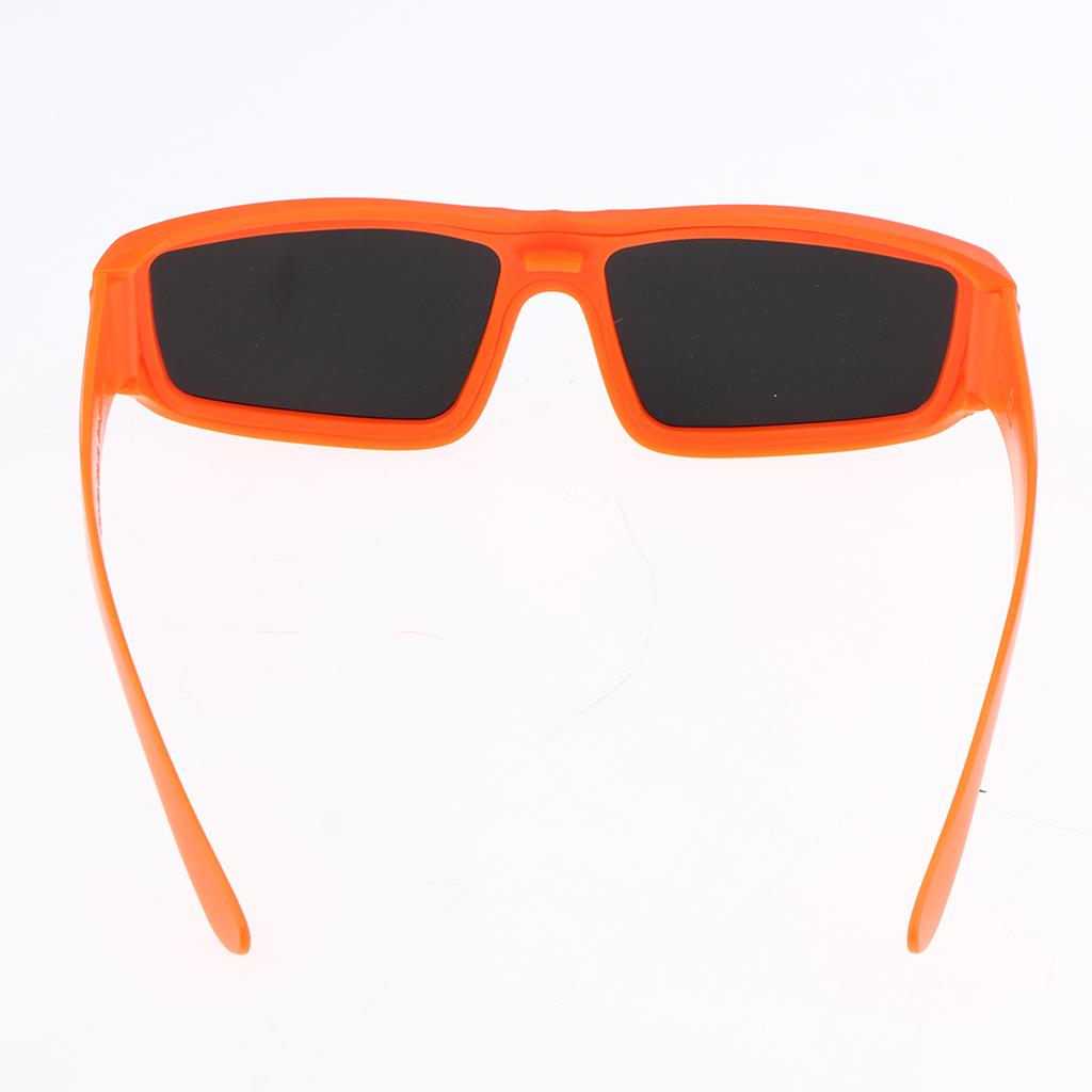 Plastic Solar Eclipse Glasses Safe Shades for Sun Viewing Orange