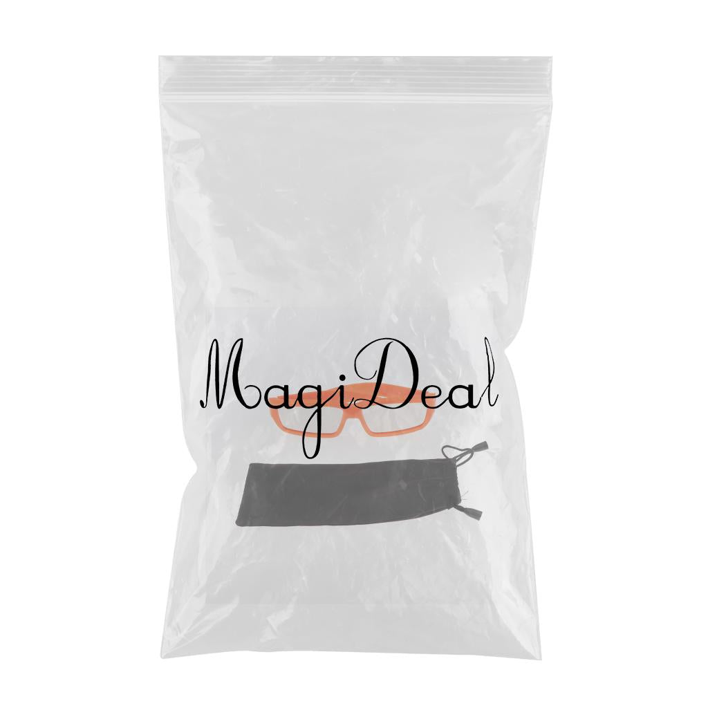 Plastic Solar Eclipse Glasses Safe Shades for Sun Viewing Orange