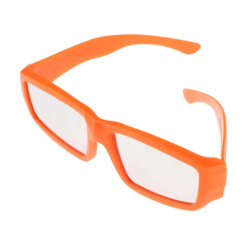Plastic Solar Eclipse Glasses Safe Shades for Sun Viewing Orange