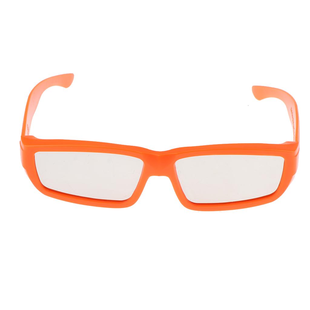 Plastic Solar Eclipse Glasses Safe Shades for Sun Viewing Orange