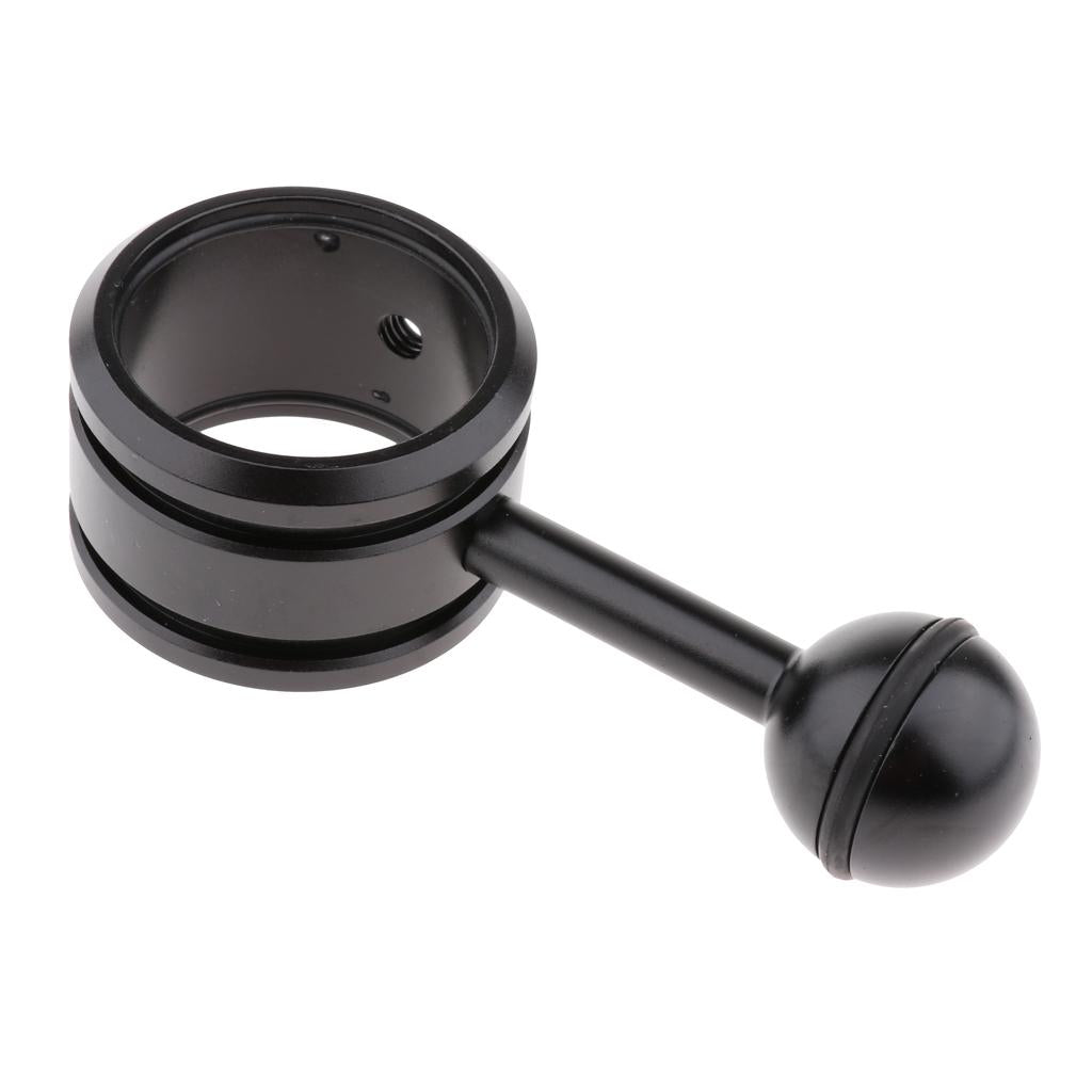 Universal Underwater Photography Flashlight Ball Head Clip Mount Bracket