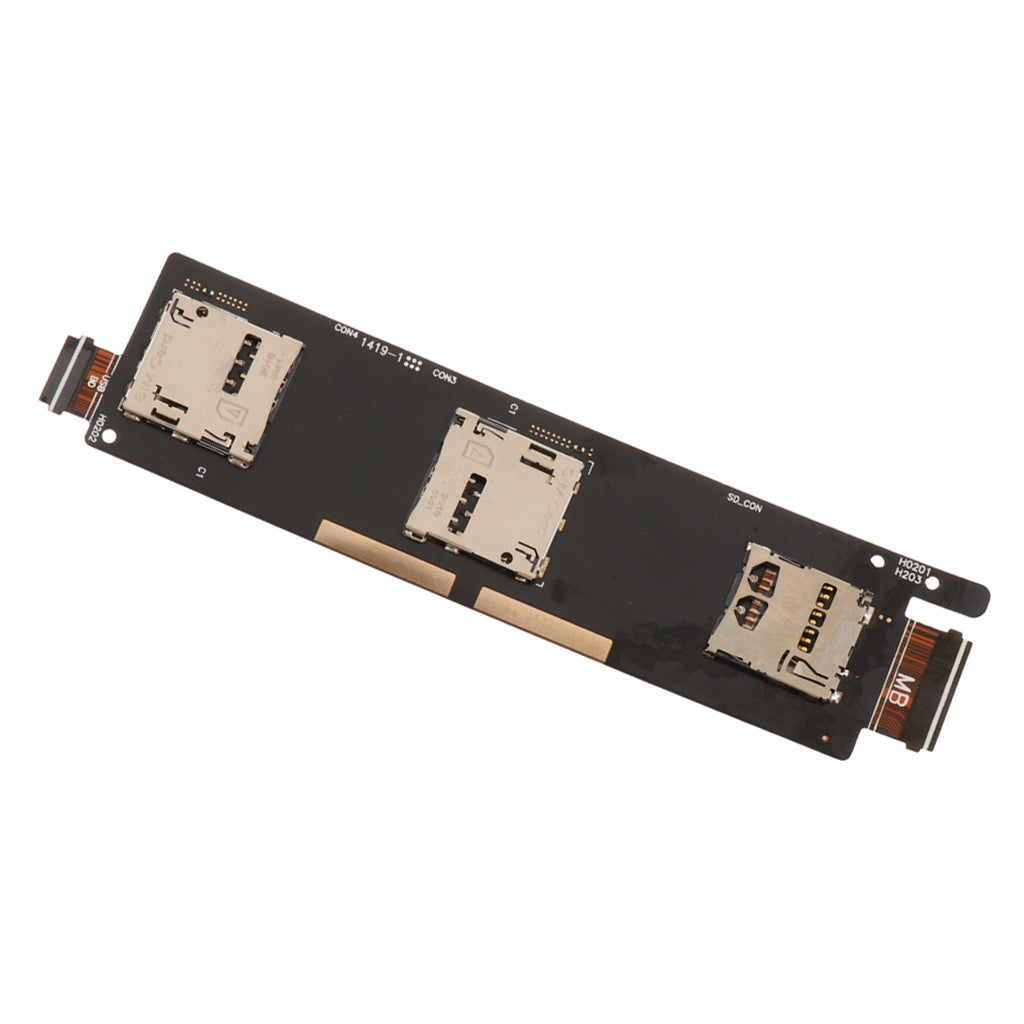 Replacement Dual SIM Card Tray Slot Flex Cable for ASUS Zenfone 5 A500CG / 6 A600CG